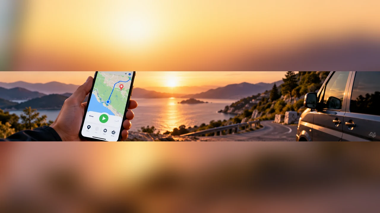 Ilustrácia mobilnej dochádzky s GPS
